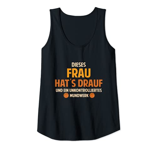 Damen Basketball für Sie Frau Sport Basketballspielerin Tank Top von Ich liebe Basketball Geschenke