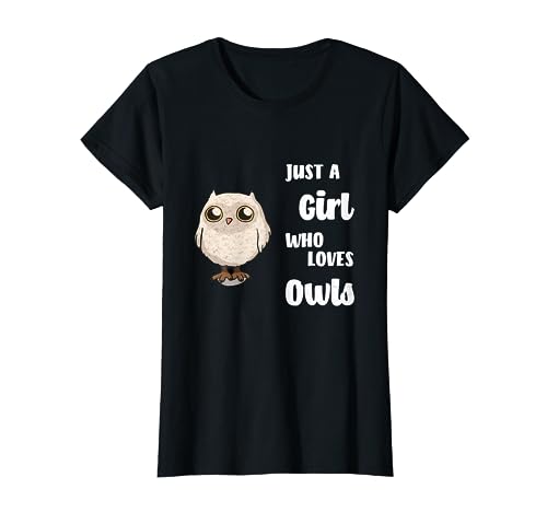 Nur ein Mädchen, das Eulen liebt Ich liebe Eulen Mädchen T-Shirt Nur ein Mädchen, das Eulen liebt Ich liebe Eulen Mädchen T-Shirt von Ich liebe Eulen Design