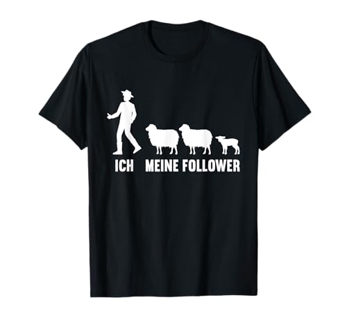 Ich und meine Follower für Männer Landwirt Schaf Schafe T-Shirt von Ich und meine Follower Mann Landwirt Schaf