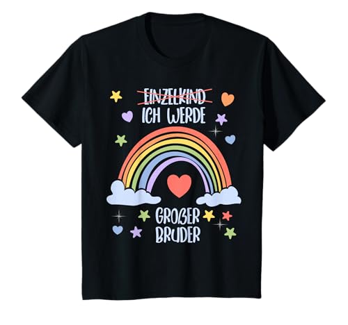 Kinder Baby Ankündigung Babyfeier Regenbogen großer Bruder T-Shirt Kinder Baby Ankündigung Babyfeier Regenbogen großer Bruder T-Shirt von Ich werde ein großer Bruder Babyparty Geburt