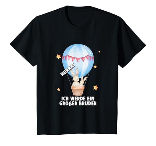 Kinder Ich Werde ein großer Bruder Hase Schwangerschaft Verkündung T-Shirt von Ich werde großer Bruder 2024 Geschenkideen