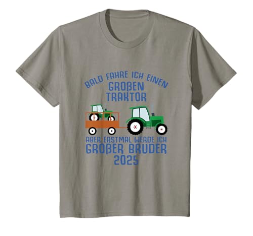Kinder Großer Bruder 2025 Bald Fahre Ich Einen Großen Traktor T-Shirt Kinder Großer Bruder 2025 Bald Fahre Ich Einen Großen Traktor T-Shirt von Ich werde grosser Bruder 2025 Geburt Geschenkidee