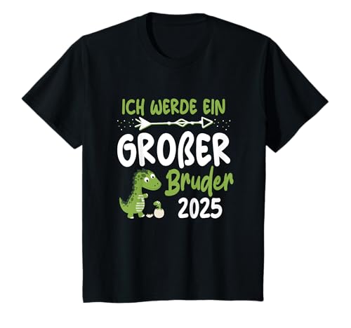 Kinder I Will Be A Big Brother 2025 Dinosaurier-Baby-Geschenk T-Shirt Kinder I Will Be A Big Brother 2025 Dinosaurier-Baby-Geschenk T-Shirt von Ich werde grosser Bruder 2025 Geburt Geschenkidee