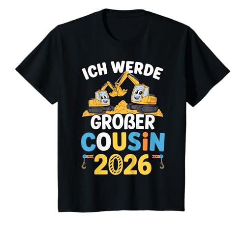 Kinder Ich werde großer Cousin 2026 T-Shirt Kinder Ich werde großer Cousin 2026 T-Shirt von Ich werde großer Cousin 2026 Bagger Shop