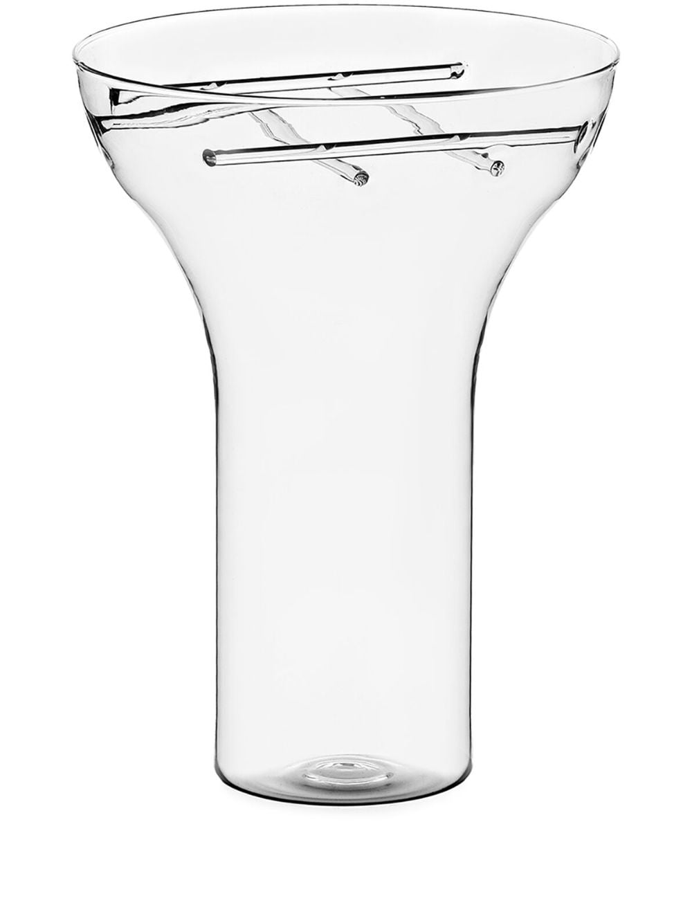 Ichendorf Milano Große Trame Vase aus Glas - Nude von Ichendorf Milano