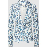 ICHI Blazer mit Allover-Print Modell 'Kate Print' in Bleu, Größe L von Ichi