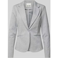 ICHI Blazer mit Paspeltaschen Modell 'KATE' in Hellgrau Melange, Größe M ICHI Blazer mit Paspeltaschen Modell 'KATE' in Hellgrau Melange, Größe M von Ichi