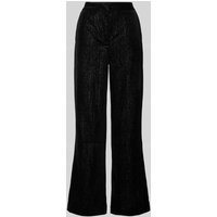 ICHI Flared Stoffhose mit Effektgarn Modell 'KATE GLAMOUR' in Black, Größe S ICHI Flared Stoffhose mit Effektgarn Modell 'KATE GLAMOUR' in Black, Größe S von Ichi