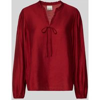 ICHI Regular Fit Bluse mit Rüschen Modell 'KARLANI' in Rot, Größe 34 von Ichi