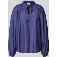 ICHI Regular Fit Bluse mit Schlüsselloch-Ausschnitt Modell 'KARLANI' in Marine, Größe 38 ICHI Regular Fit Bluse mit Schlüsselloch-Ausschnitt Modell 'KARLANI' in Marine, Größe 38 von Ichi