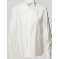 ICHI Regular Fit Bluse mit Umlegekragen Modell 'KARLANI' in Offwhite, Größe 36 von Ichi