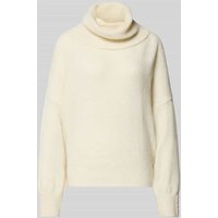 ICHI Regular Fit Strickpullover mit Alpaka-Anteil Modell 'IHKAMARA' in Weiss, Größe S von Ichi