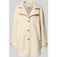 ICHI Relaxed Fit Mantel aus Woll-Mix Modell 'Tipa' in Offwhite, Größe 38 von Ichi
