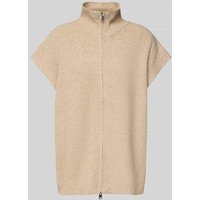 ICHI Relaxed Fit Strickjacke in kurzärmeligen Design Modell 'Ducie' in Beige, Größe L von Ichi