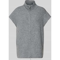 ICHI Relaxed Fit Strickjacke in kurzärmeligen Design Modell 'Ducie' in Mittelgrau, Größe XXL von Ichi