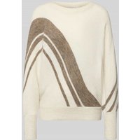 ICHI Relaxed Fit Strickpullover mit Alpaka-Anteil Modell 'KAMARA' in Offwhite, Größe XL von Ichi