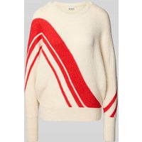 ICHI Relaxed Fit Strickpullover mit Alpaka-Anteil Modell 'KAMARA' in Offwhite, Größe XL von Ichi