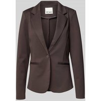 ICHI Slim Fit Blazer mit Paspeltaschen Modell 'KATE' in Dunkelbraun, Größe XL ICHI Slim Fit Blazer mit Paspeltaschen Modell 'KATE' in Dunkelbraun, Größe XL von Ichi