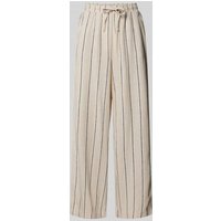 ICHI Stoffhose aus Leinen-Viskose-Mix Modell 'LINNO' in Offwhite, Größe 38 von Ichi