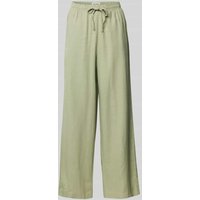 ICHI Stoffhose aus Leinen-Viskose-Mix Modell 'LINNO' in Schilf, Größe 44 von Ichi