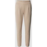 ICHI Stoffhose mit Bundfalten in Beige, Größe L von Ichi