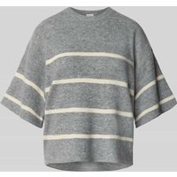 ICHI Strickpullover mit 1/2-Arm Modell 'DASILA' in Dunkelgrau, Größe L ICHI Strickpullover mit 1/2-Arm Modell 'DASILA' in Dunkelgrau, Größe L von Ichi