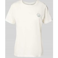 ICHI T-Shirt mit Motiv-Stitching Modell 'CAMINO' in Weiss, Größe XXL von Ichi