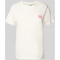 ICHI T-Shirt mit Motiv-Stitching Modell 'CAMINO' in Weiss, Größe XXL von Ichi
