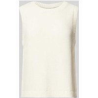 ICHI Tanktop in Strick-Optik Modell 'DOTTIES' in Offwhite, Größe XXL von Ichi