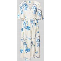 ICHI Wickelkleid aus Viskose-Mix mit Leinen-Anteil Modell 'LUCIE' in Offwhite, Größe 36 ICHI Wickelkleid aus Viskose-Mix mit Leinen-Anteil Modell 'LUCIE' in Offwhite, Größe 36 von Ichi