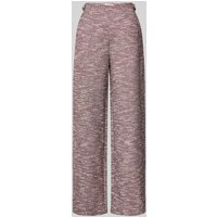 ICHI Wide Leg Hose in Bouclé-Optik Modell 'KATE' in Pink, Größe XXL von Ichi