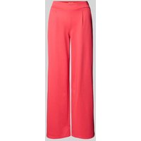 ICHI Wide Leg Stoffhose mit Bundfalten Modell 'KATE Long' in Pink, Größe XXL von Ichi