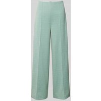 ICHI Wide Leg Stoffhose mit fixierten Bügelfalten Modell 'KATE' in Mint Melange, Größe M von Ichi