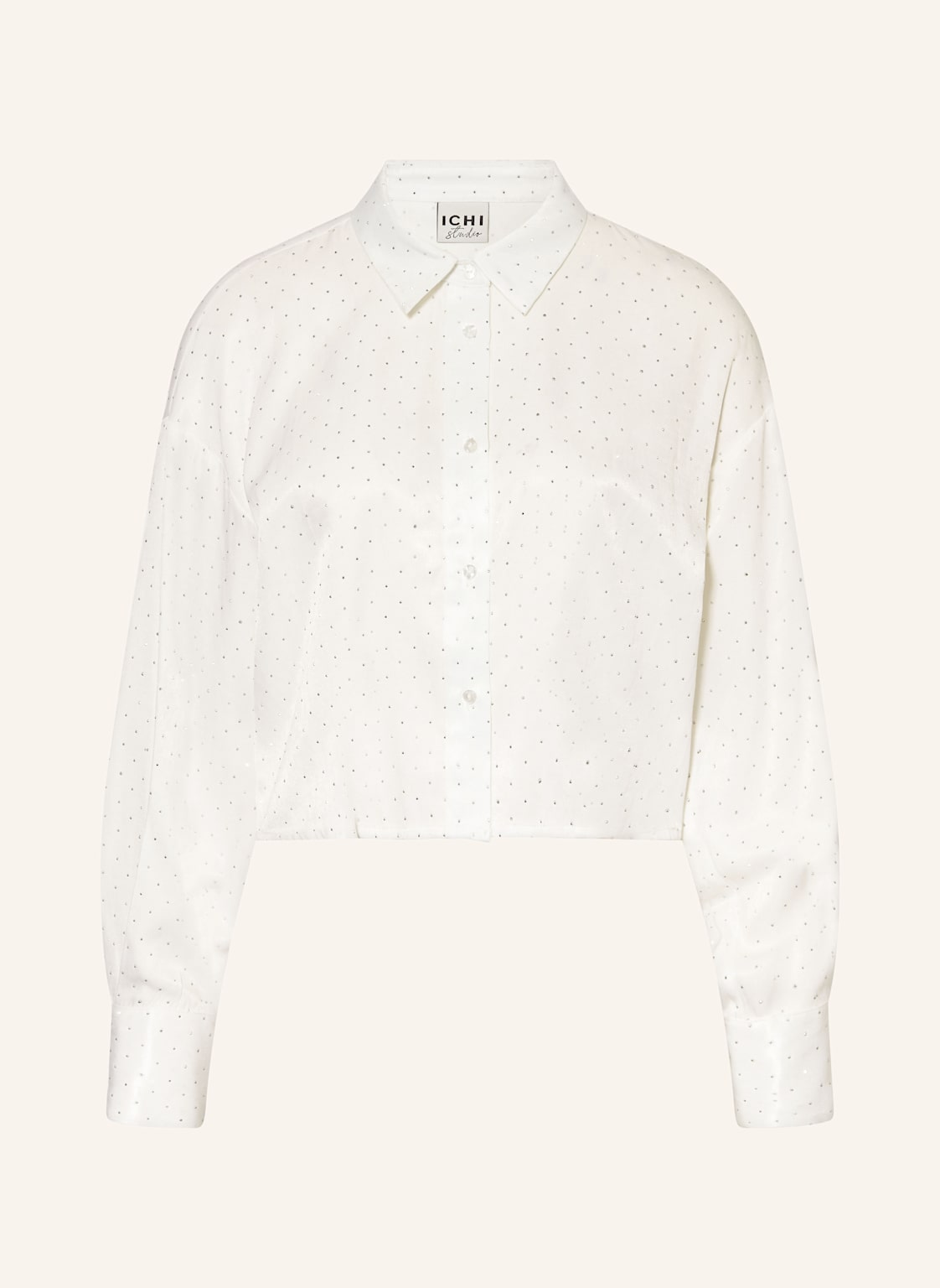 Ichi Hemdbluse Ihlisanne Mit Schmucksteinen weiss Ichi Hemdbluse Ihlisanne Mit Schmucksteinen weiss von Ichi