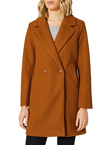 ICHI IHJANNET JA Wollmantel mit Reverskragen Damen Wintermantel Winterjacke, Größe:36, Farbe:Monk's Robe (181048) von ICHI