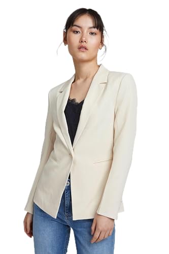 ICHI IHLEXI BL Damen Blazer Kurzblazer Jacke EIN-Knopf-Blazer mit Stretch und Reverskragen, Größe:42, Farbe:True Blue (194057) von ICHI