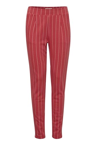 ICHI IHRUTI PA14 Damen Stoffhose Hose 68% Viskose (LivaEco(TM)), 14% Polyester, 13% Polyamid, 5% Elasthan Regular fit, Größe:XXL, Farbe:Mineral Red (171537) von ICHI