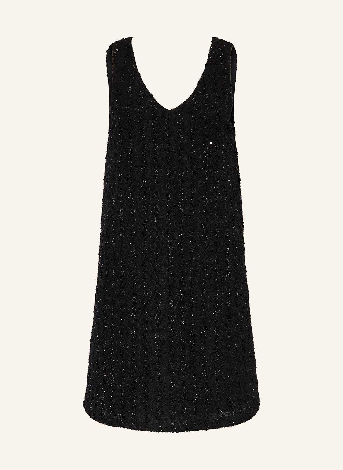 Ichi Kleid Ihninky Mit Glitzergarn Und Pailletten schwarz von Ichi