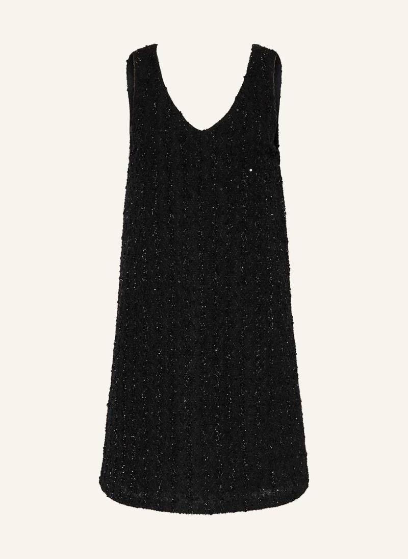 Ichi Kleid Ihninky Mit Glitzergarn Und Pailletten schwarz von Ichi