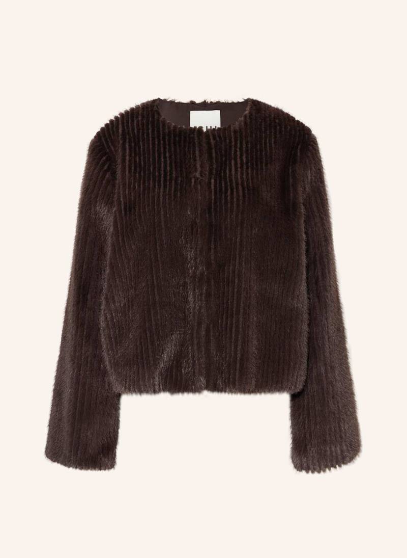 Ichi Kunstpelz-Jacke Ihcikora braun von Ichi