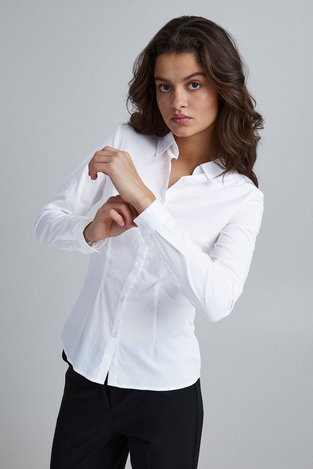Ichi Langarmbluse IHDIMA Klassische Bluse für Damen von Ichi