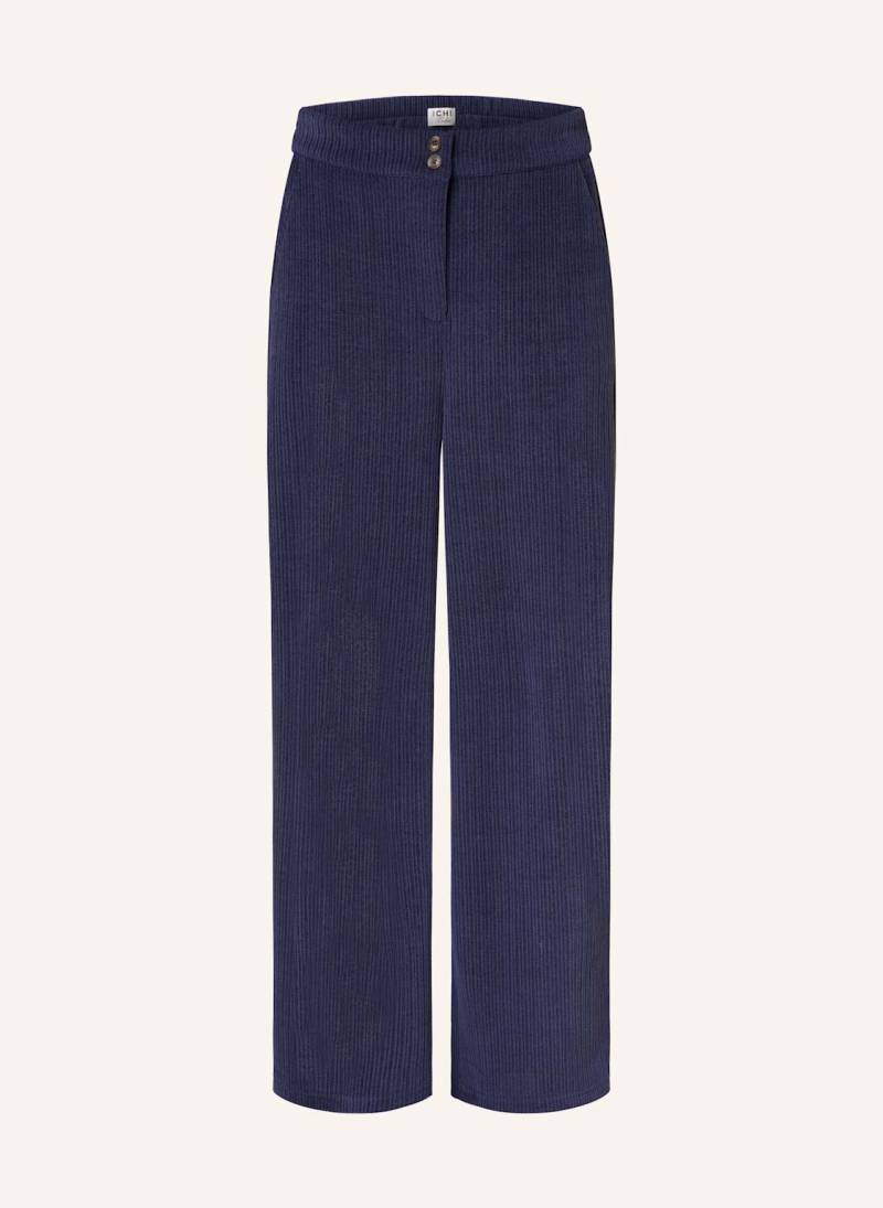 Ichi Marlenehose Ihkate Aus Cord blau von Ichi