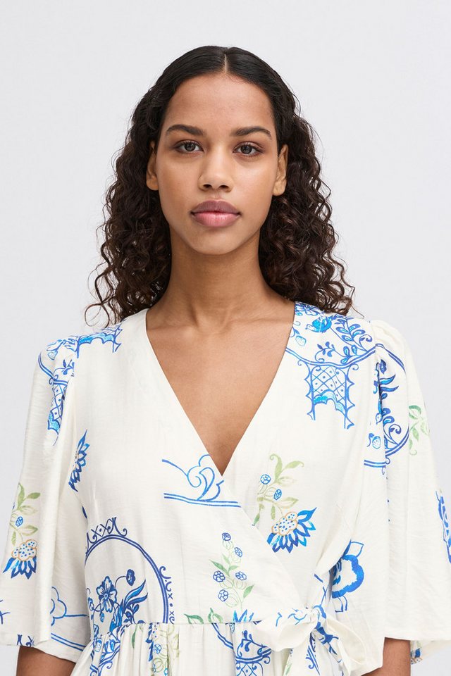 Ichi Blusenkleid Midikleid von Ichi