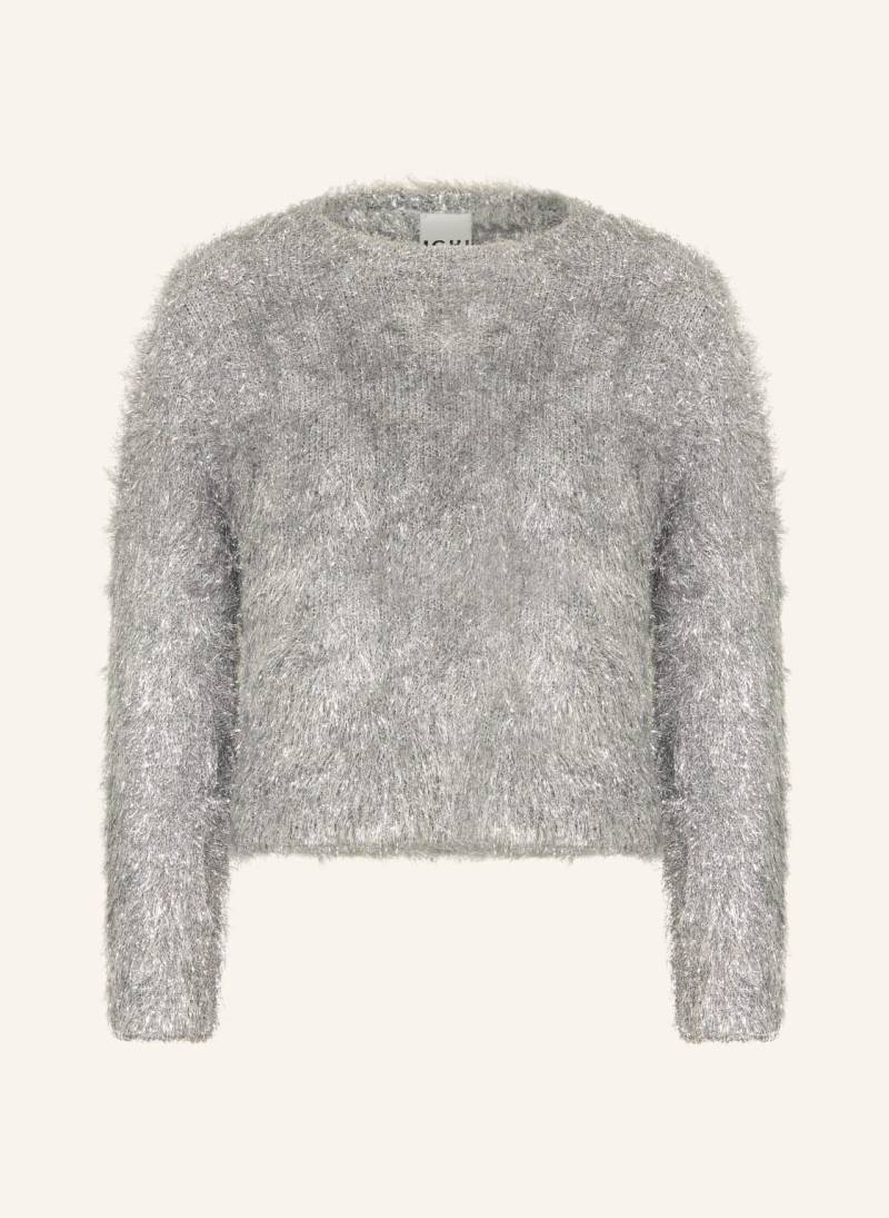 Ichi Pullover Ihblizi Mit Glitzergarn silber von Ichi