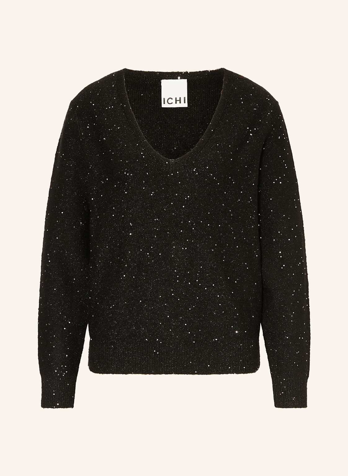 Ichi Pullover Ihdamian Mit Pailletten schwarz von Ichi