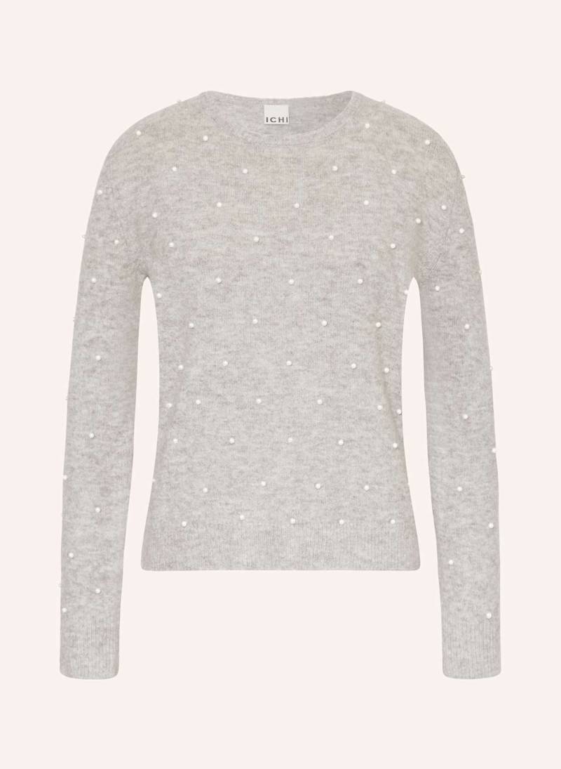 Ichi Pullover Ihmacon Mit Schmuckperlen grau Ichi Pullover Ihmacon Mit Schmuckperlen grau von Ichi
