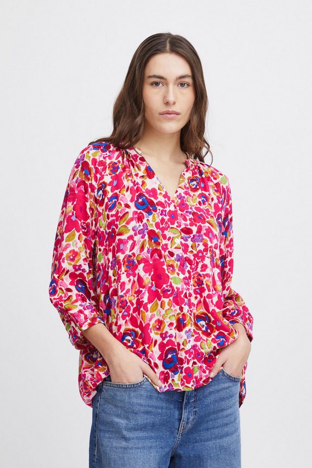 Ichi Shirtbluse IHMARRAKECH AOP SH5 sommerliche Bluse mit Print von Ichi