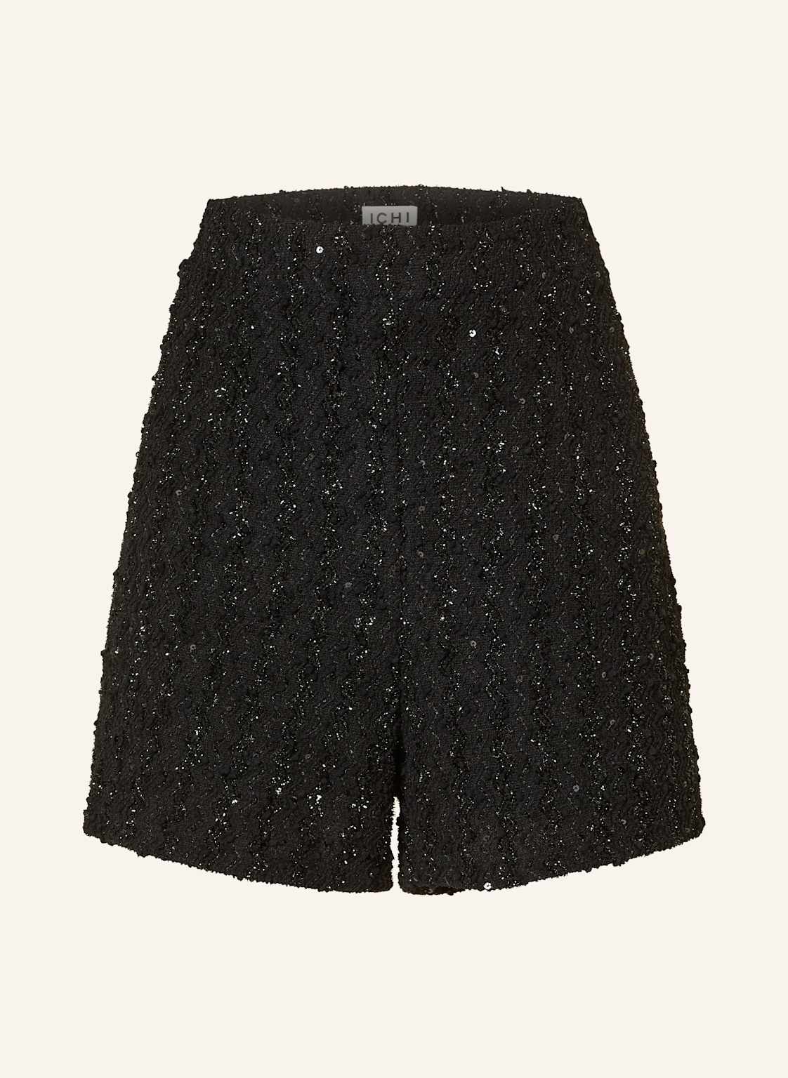 Ichi Shorts Ihninky Mit Glitzergarn schwarz von Ichi