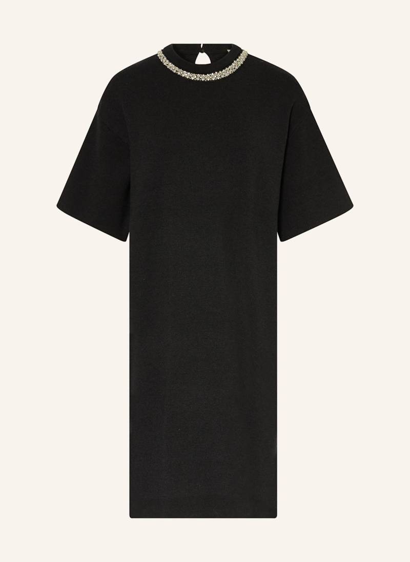 Ichi Strickkleid Ihdorise Mit Schmucksteinen schwarz von Ichi