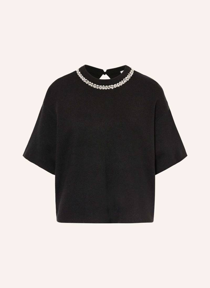 Ichi Strickshirt Ihdorise Mit Schmucksteinen schwarz von Ichi